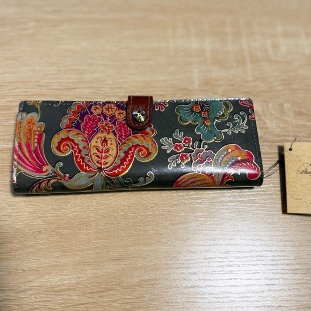 NEW Patricia Nash Marotta Floral Leather Card Case Wallet Multicolor NWT